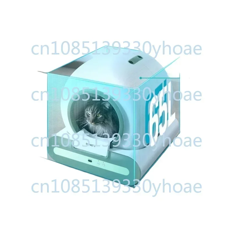 Intelligent automatic cat litter box closed anti-splash automatic cleaning large shit shoveling machine