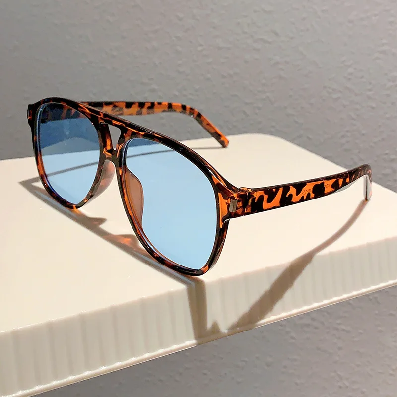 Luxury Brand Designer Big Frame Pilot Sunglasses Women For Men Trend Sun Glasses Vintage Punk Shades Popular Eyeglasses UV400