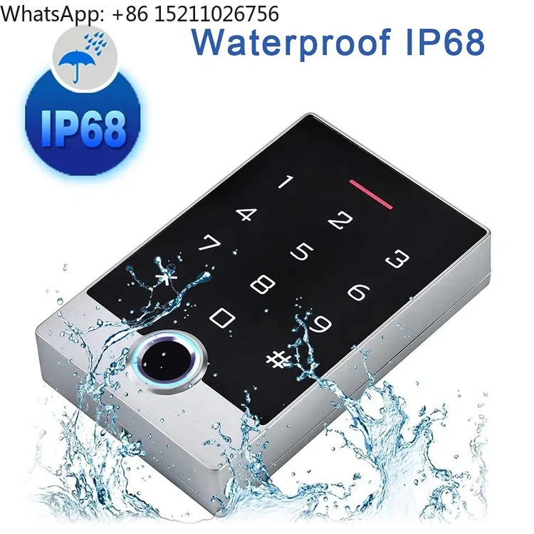 لوحة مفاتيح مقاومة للماء تعمل باللمس Tuya APP WiFi IP68 بصمة الإصبع - قارئ التحكم في الوصول قارئ بصمات الأصابع البيومترية #3