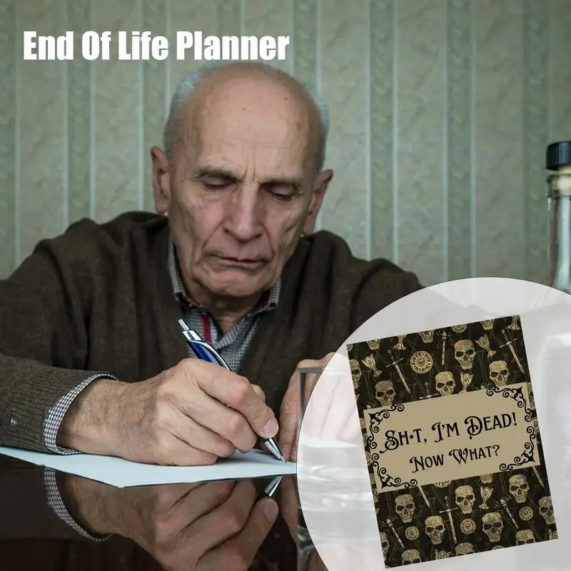 Meus desejos finais Planner Notebook, Workbook interessante, Abrangente Will Planning, End of Life Planner