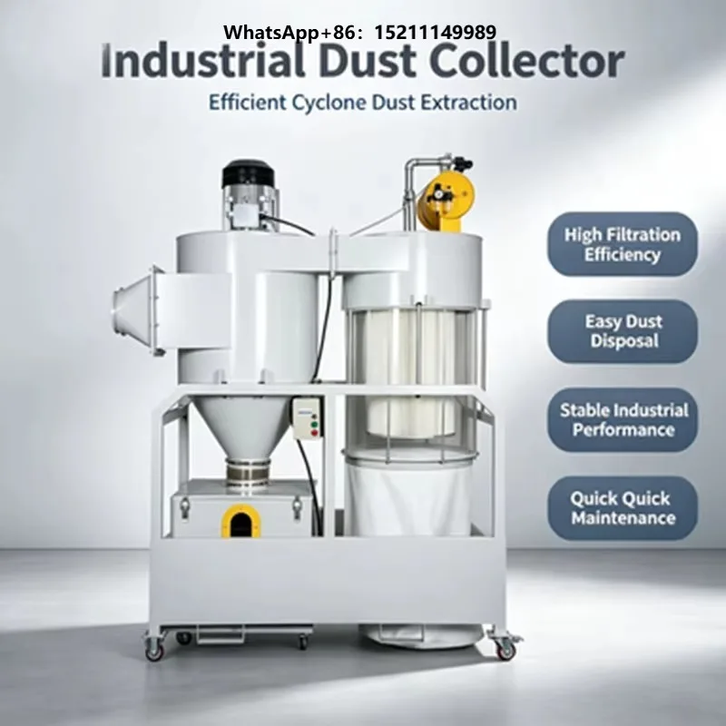 New Pulse Cyclone Filter Cartridge Dust Collector for Woodworking Machinery Core Motor Parts Flour Processing 5 100 CFM