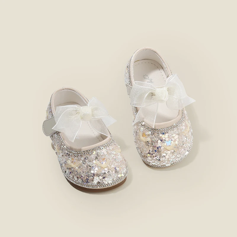 

Baby shoes baby children toddler shoes girls princess shoes sequins small leather shoes spring and fall small children's shoes