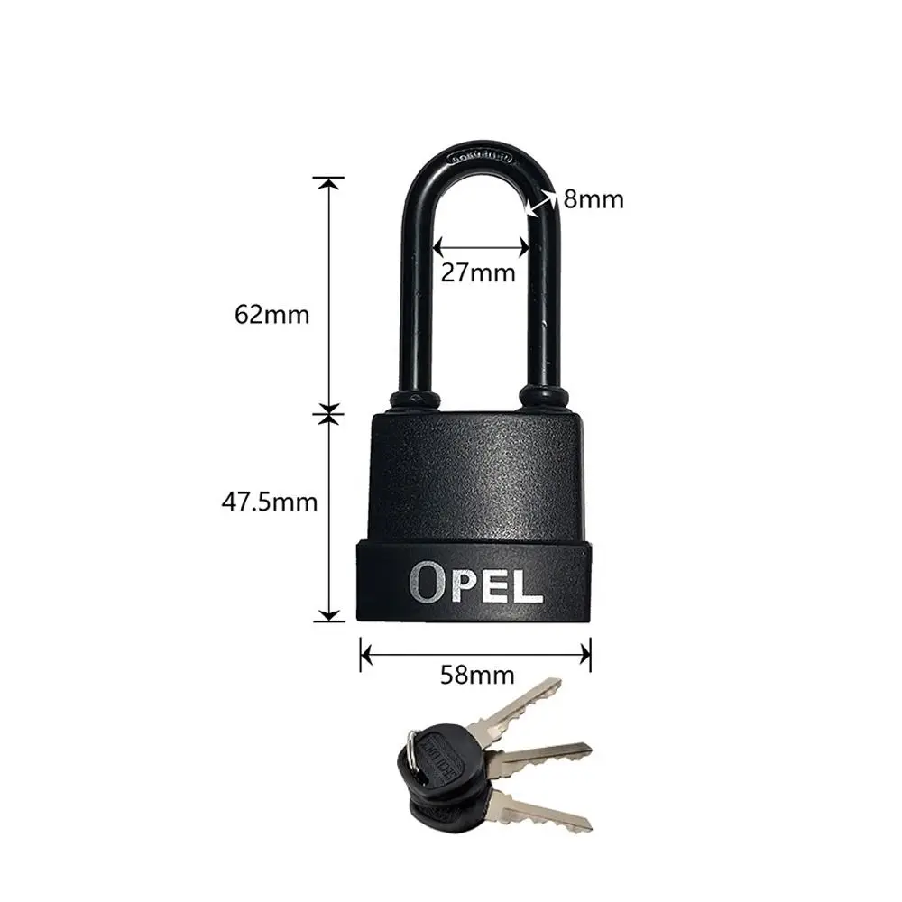 Useful Anti-theft Heavy Duty Padlocks Anti-cut With Keys Waterproof Lock Security Safety Lockpick Set