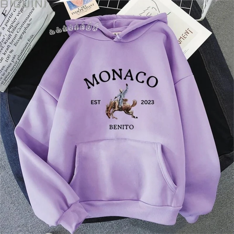 ألبوم جديد من Bad Bunny كنزات Nadie Sabe Lo Que Va Pasar Manana للرجال ملابس بغطاء للرأس للشارع الجرونج بلوفرات كبيرة الحجم دافئة 90s