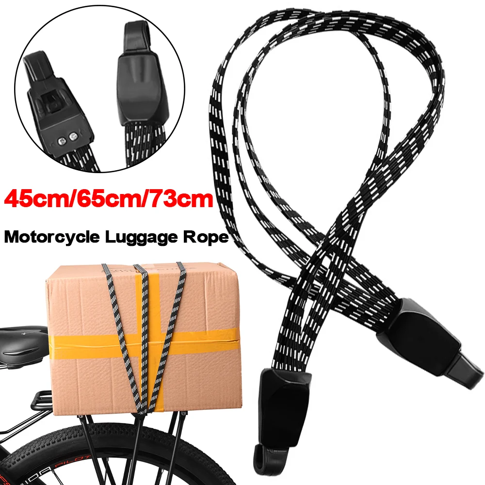 Motorcycle Elastic Luggage Rope Multifunctional Bike Elastic Rubber Belt Buckle Rope Belt WithHook Luggage Cord Moto Accessories