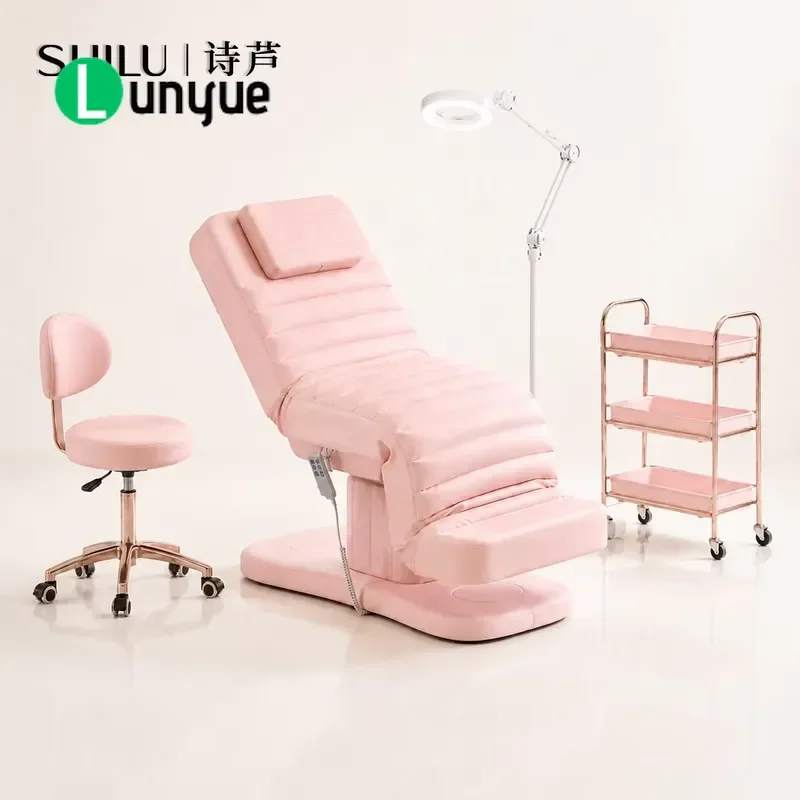 Height Adjustable Electric Beauty Chair Professional Facial Bed for Salons Spas Eyelash Studios Comfortable Durable Design