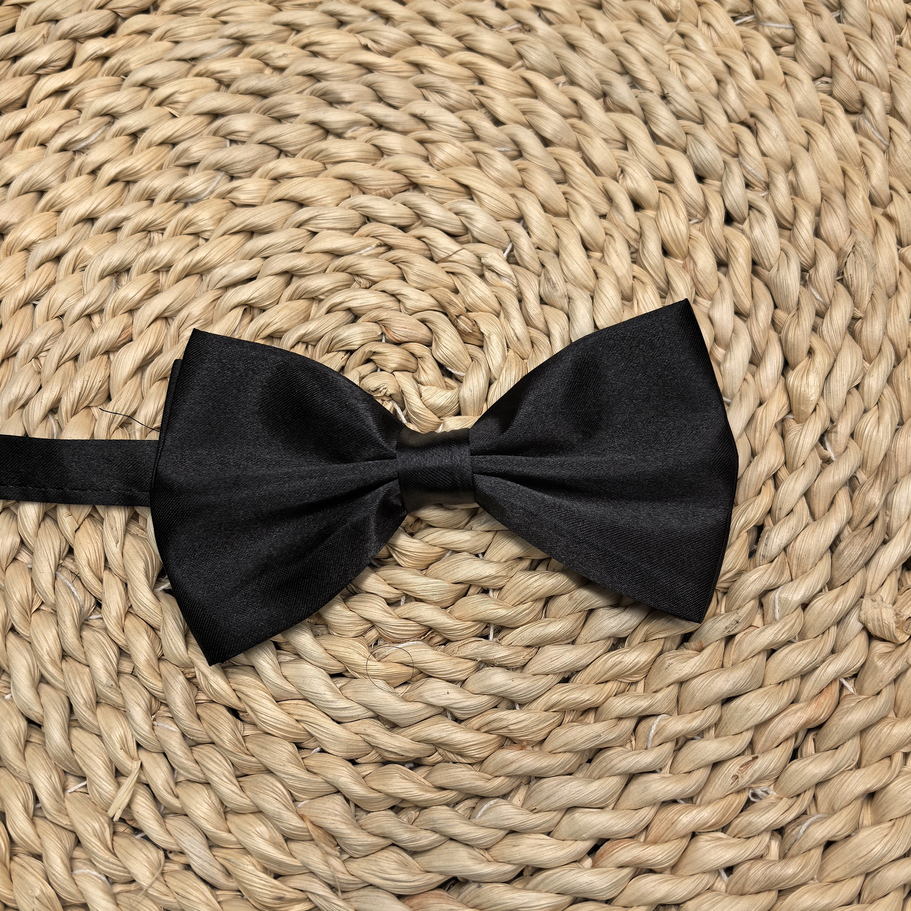 5pcs Red Black Double Layer Bow Tie for Groom Groomsmen Wedding Party Suit Tuxedo Pre Tied Bowtie Photo Prop Men Formal