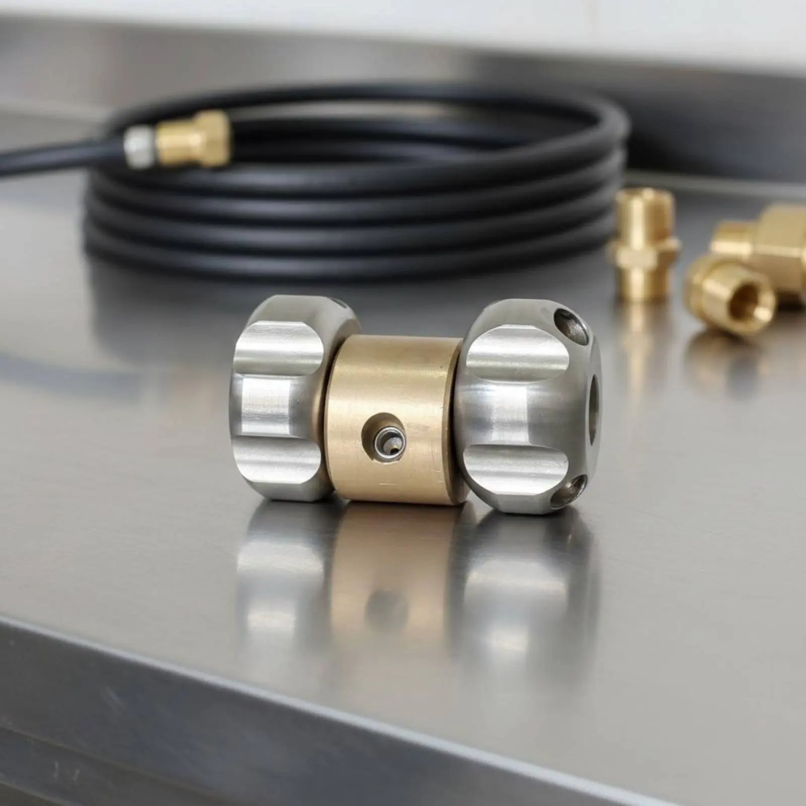 3/8 Inch Pipe Cleaning Spray Head Clog Remover Bouncing Drain Jetter Spray Head for Professionals