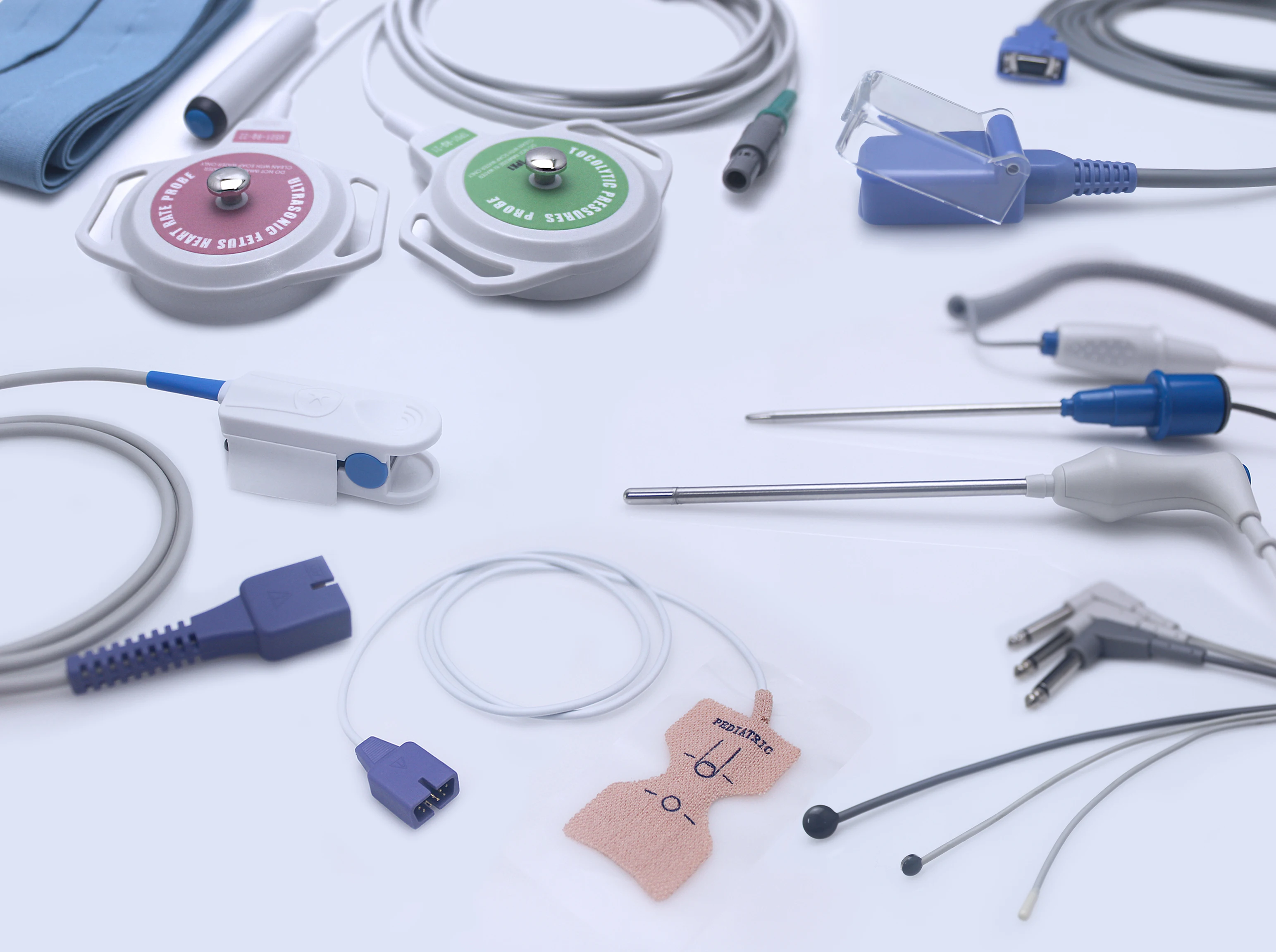 High-quality Reusable Adult Clip Spo2 Sensor, 3 Meters, 8 Pin Medical Spo2 Probe, Latex-free