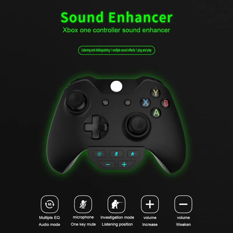 Усилитель звука игрового контроллера, стереогарнитура, аудио адаптер для Xbox One, 3,5 мм, аудио разъем, конвертер, беспроводной конвертер для наушников