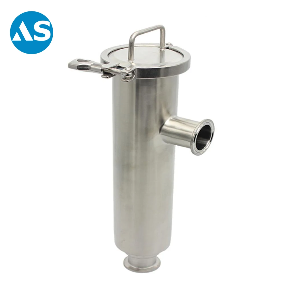 Sanitary Stainless Steel SS316L Dairy Industry 100 Micron Screen Angle Filter