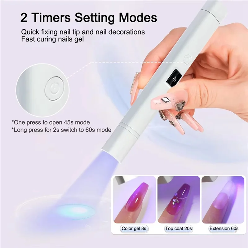 A27U Nieuwe Mini UV LED Nagellamp Portable UV LED Nagellamp LED Nageldroger Standlamp Nageldrooglamp Professionele Ultraviolet Nai