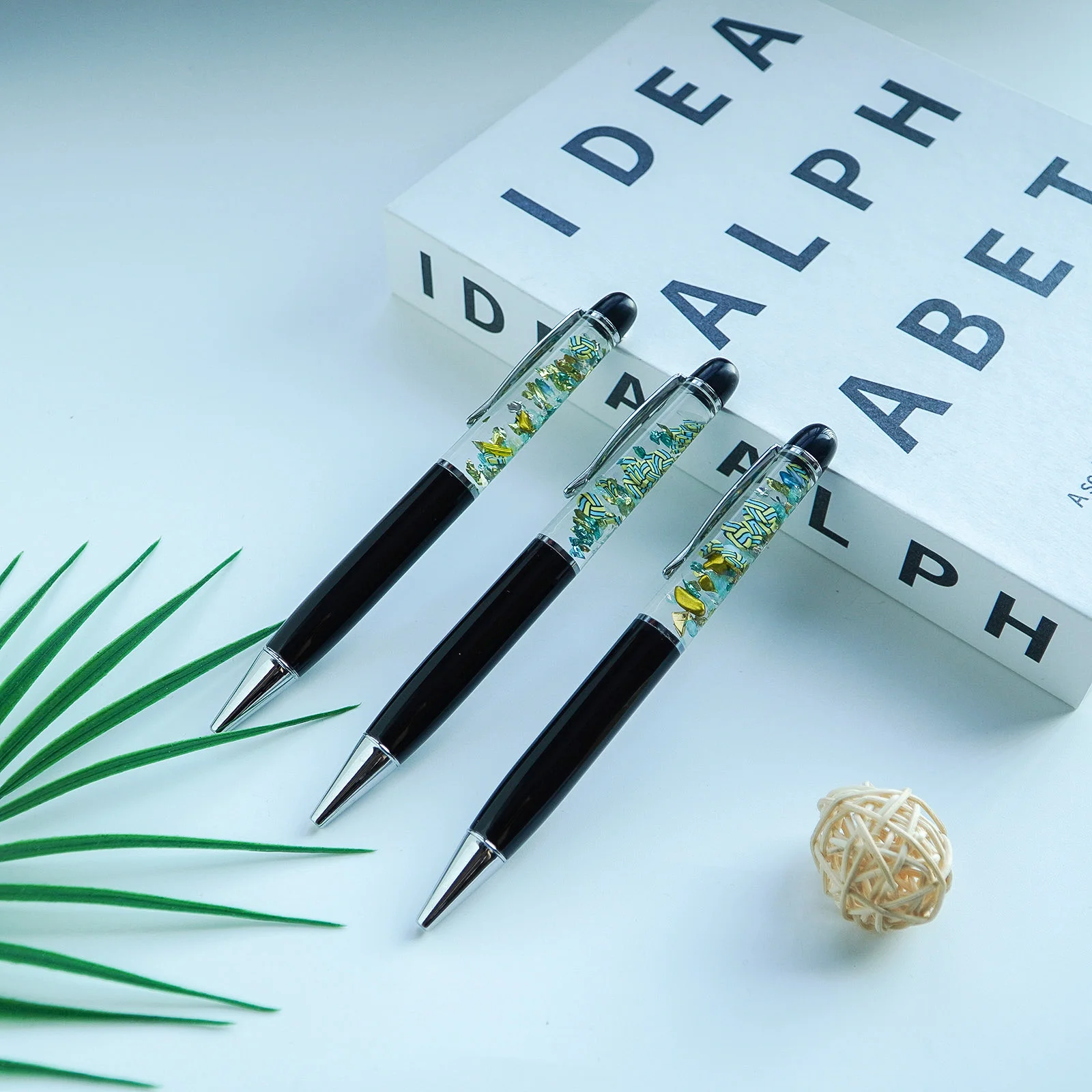 Volleyball Fun Pens Cute Floater Floating Liquid Writing Journaling Office Pen Novelty Gag Gifts