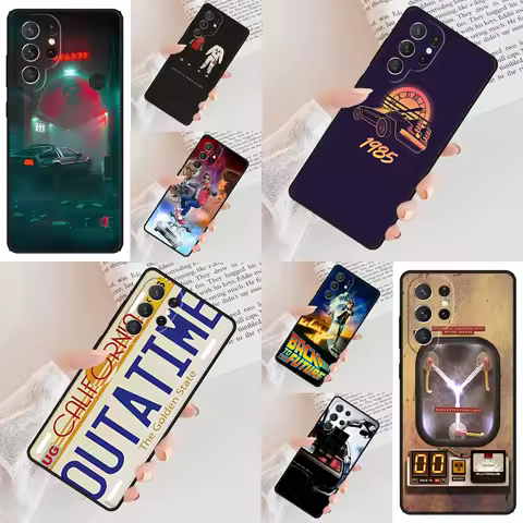 Back to the Future Movie Phone Case For Samsung Galaxy S24 S23 S22 S21 Ultra S10 Note 10 Pro S20 Plus FE S9 S8 Cover