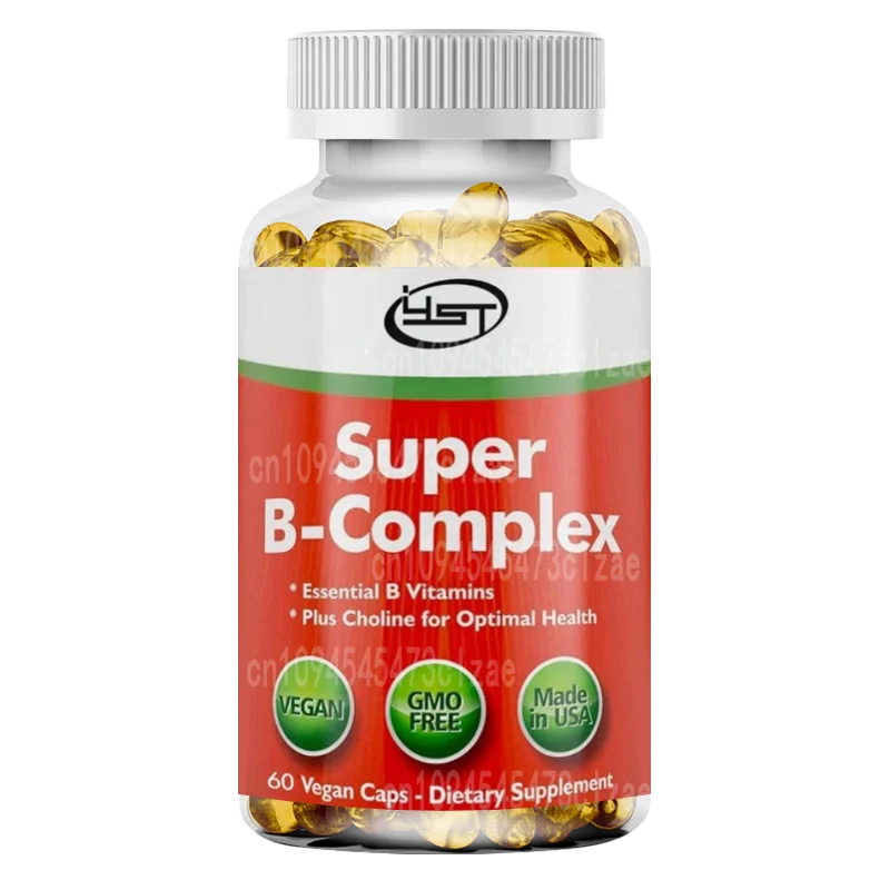 Vitamin B Complex -8 Super B Complex Vitamins -60 Capsules