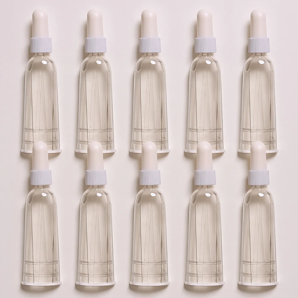 

10Pcs Ampule Opener Transparent Dropper Caps Plastic Finger Protection Tips Mini Vial Dispenser for 2Ml Ampule Liquid Dispensing