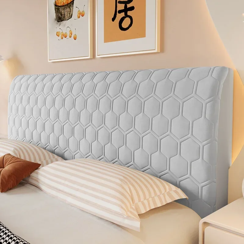 1pc Summer Latex Quilting Headboard Cover Thickened Comfortable Backrest Anti-collision Universal Protective Cover Home Supplies