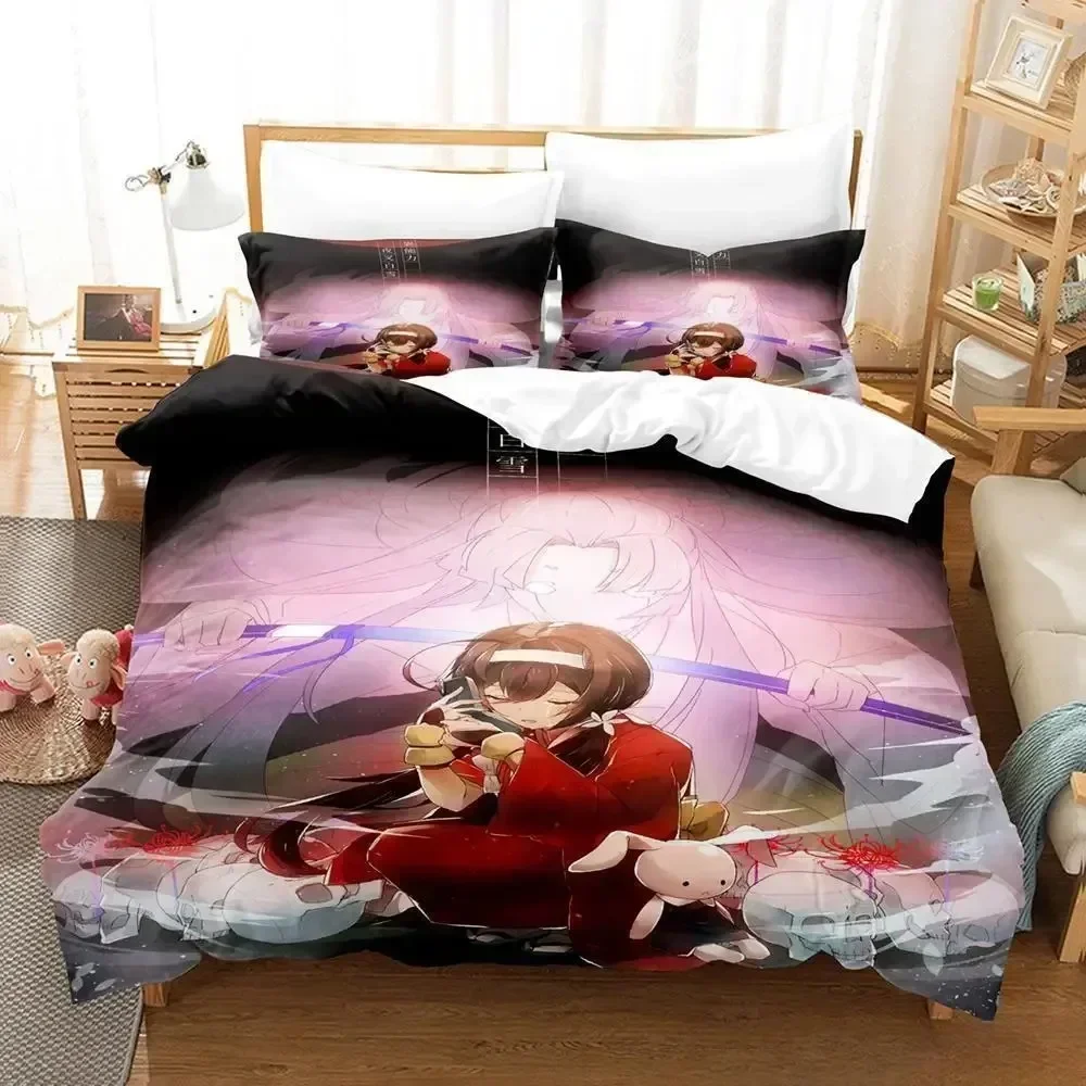 3D Print Anime Kawaii Girl Kyouka Printed Bed Set Duvet Cover Pillowcase Bedding Set Bed Linen Sheet Quilt Cover Full King Size