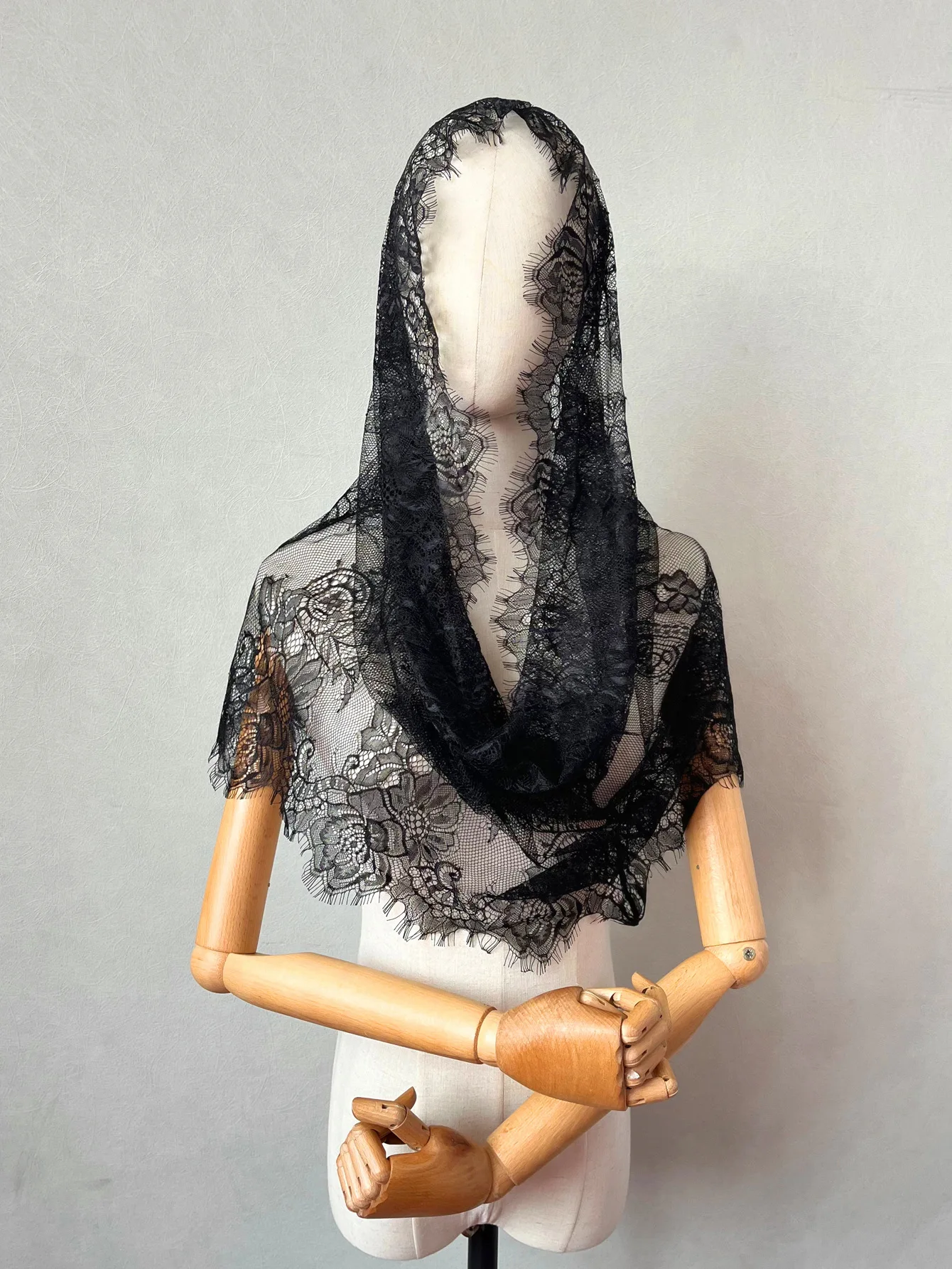 

Длинный белый свадебный кружевной вуаль-мантилья, винтажный шарф, мусульманский головной убор, свадебный