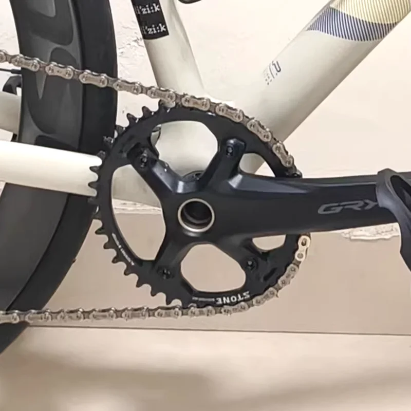 Stone Alloy 7075 Oval Bike Single Gravel Chainring BCD110 Chain Wheel for GRX RX810 RX600 Road Bicycle Crank Chainwheel