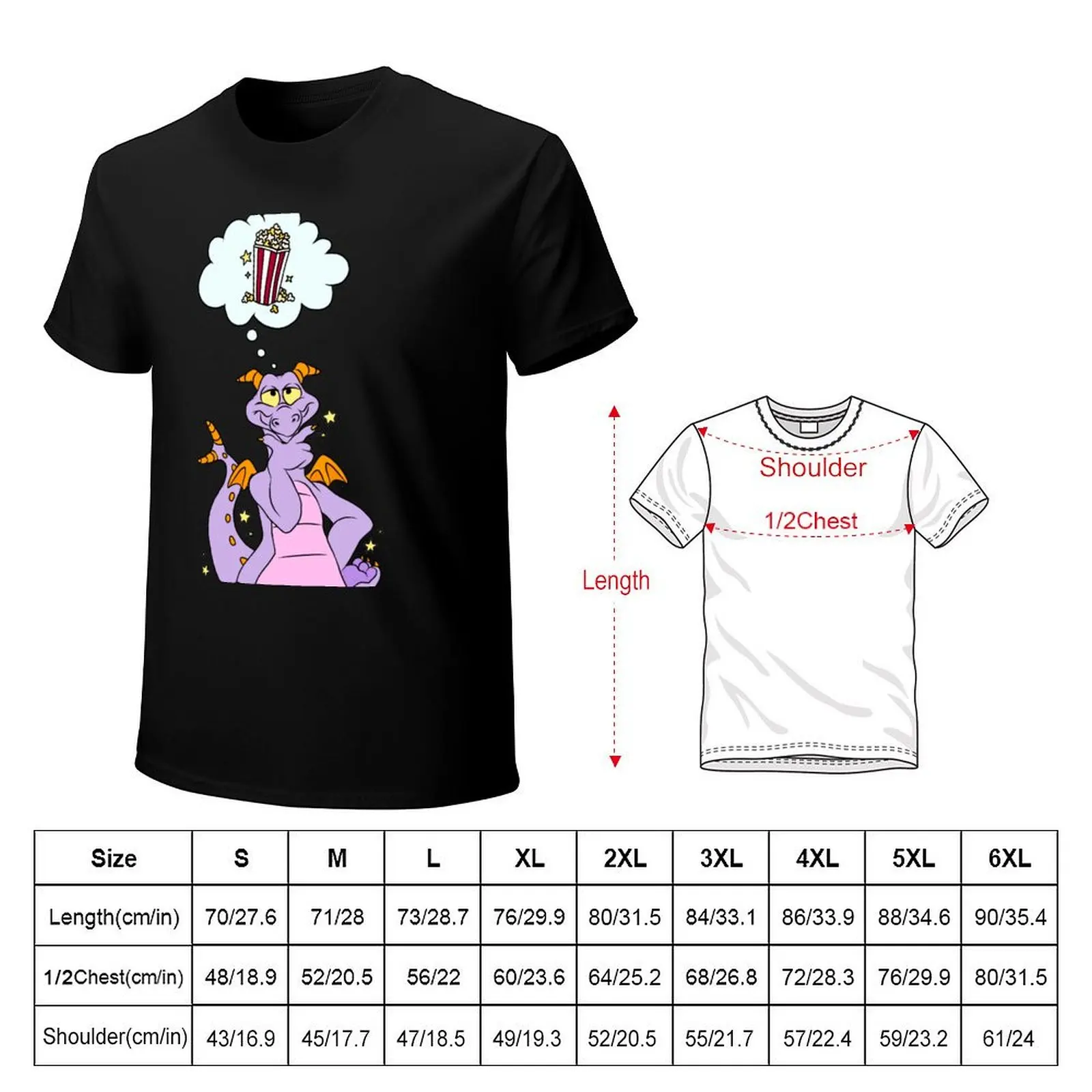 Dreaming of Popcorn. T-Shirt Casual Graphic Print Tee