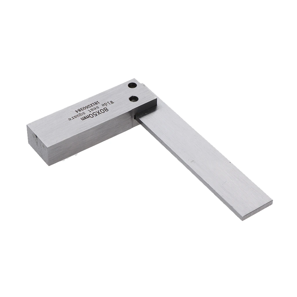Square Edge 90 Degree Wide Seat Stainless Steel Square Measuring Ruler for Woodworking and DIY Tasks