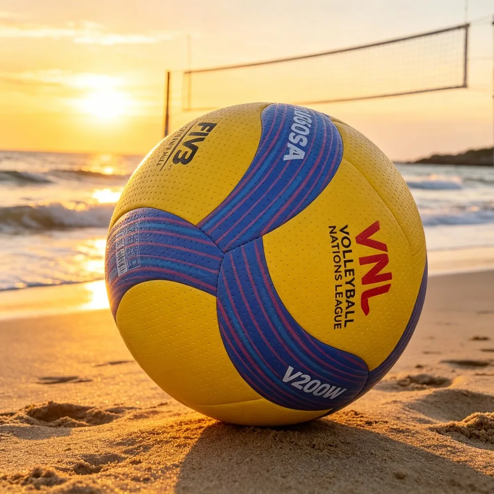 Volleyball for Teen and Adult Indoor Outdoor Volleyball Blue Yellow Size 5 High-end PU