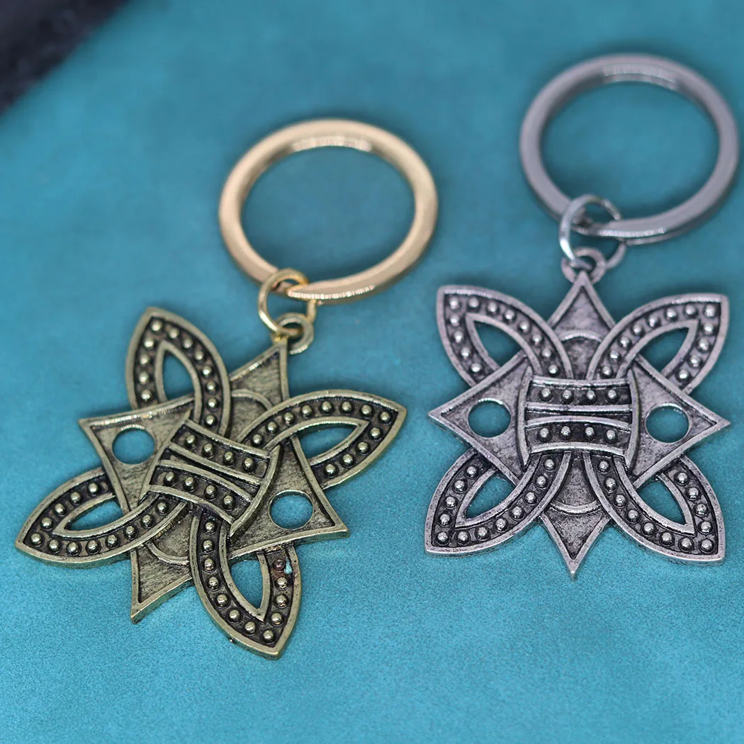 

Viking Braided Borre Knot Norse Celtic Pendant Keychain For Men Women Punk Jewelry Amulet Talisman Gift