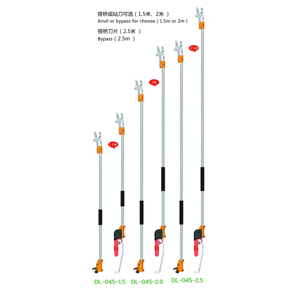 2019 New electric pruner garden shear with extension pole big cutdiameter