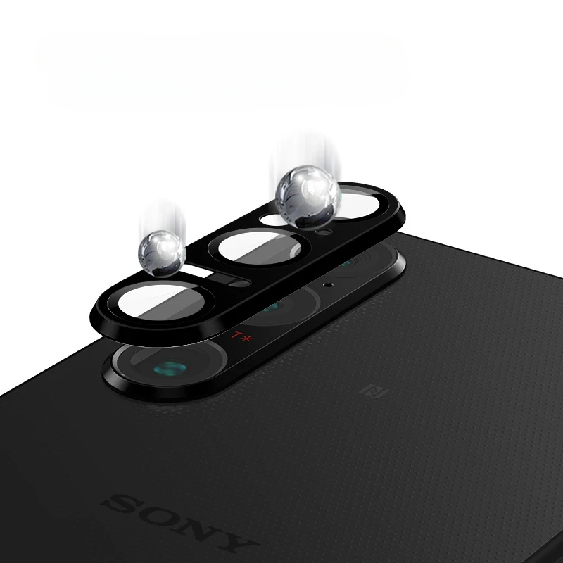Aluminum Metal Rear Camera Lens Glass For Sony Xperia 1 VI Xperia1VI Lens Protector Ring Film Tempered Glass