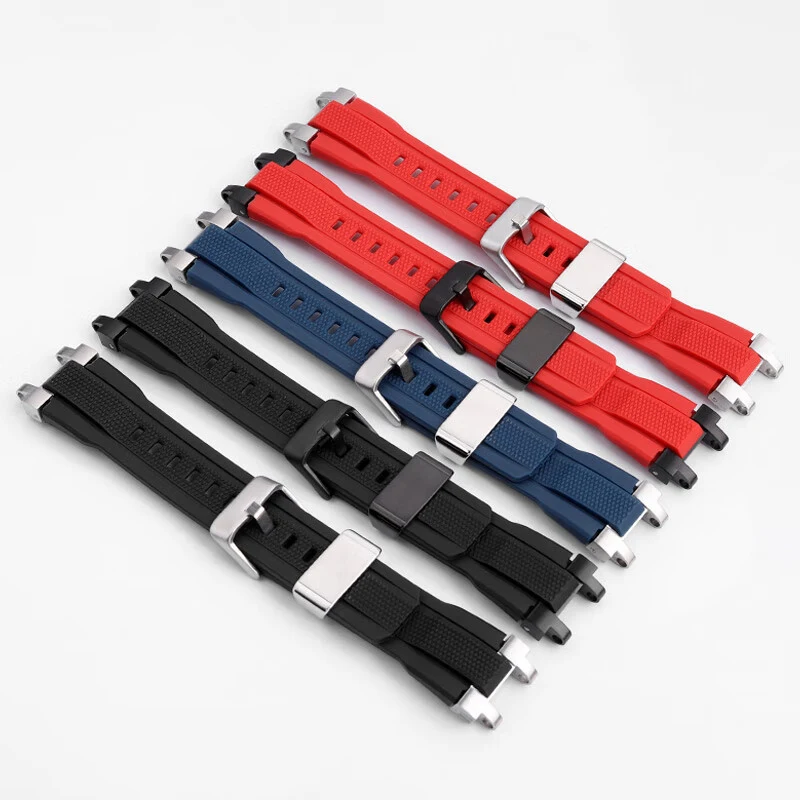 Per Casio G-SHOCK serie MTG-B1000 G1000 cinturino in silicone resina orologio da uomo catena cinturino orologio rosso cinturino di ricambio