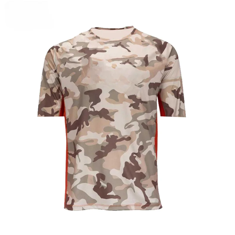 Fishing Shirt Summer Short Sleeve Top Anti-UV Fishing T-shirts Performance Jersey