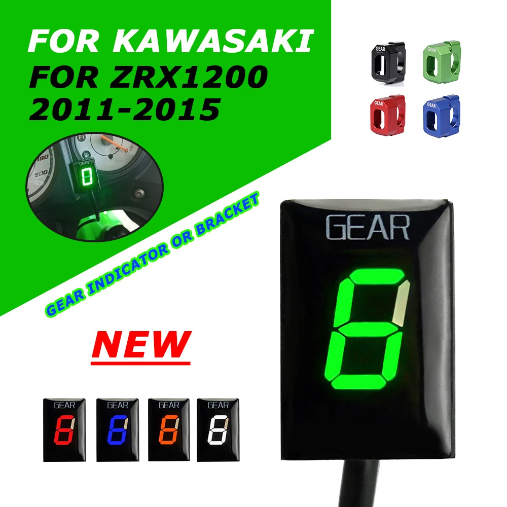 

For Kawasaki ZRX1200 ZRX 1200 2011-2015 Motorcycle Accessories Gear Indicator Gear Counter Display Speed Report Indicator Meter