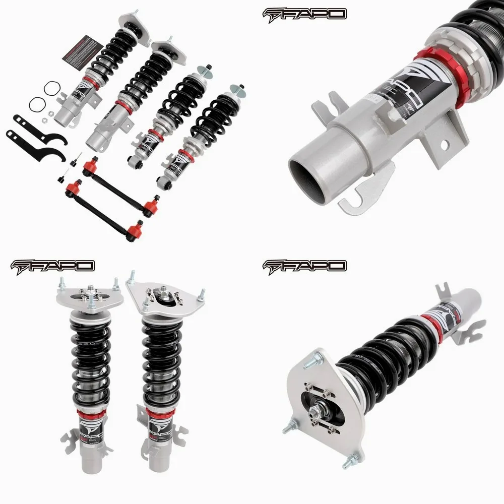 

FAPO PF016520 Coilover Suspension Kit for Mini Cabrio R52 RE16 2004-2008, Adjustable Shock Absorber