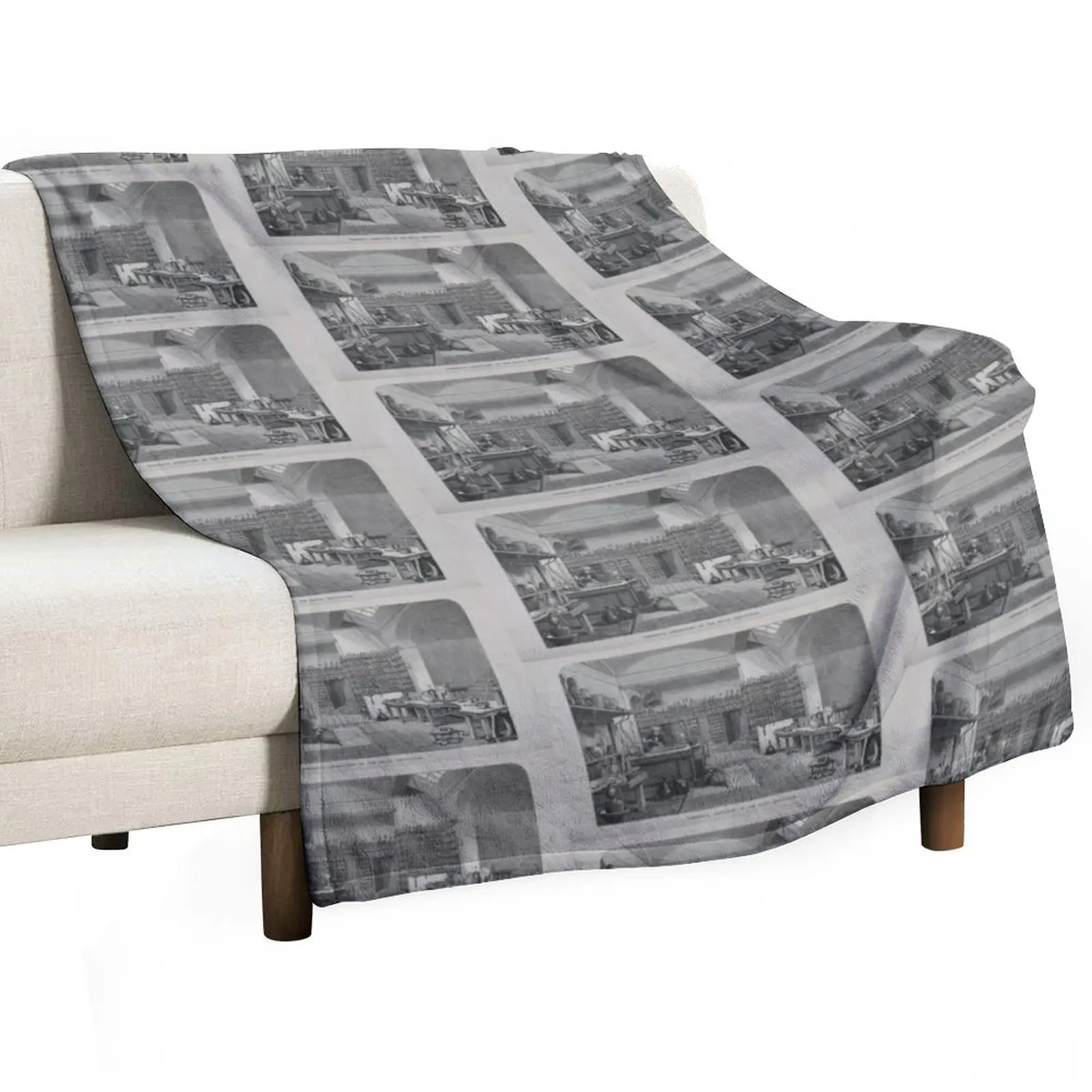 

Faradayas Laboratory at the Royal Institution Throw Blanket Plush Fuzzy Cozy Blanket for Couch Sofa