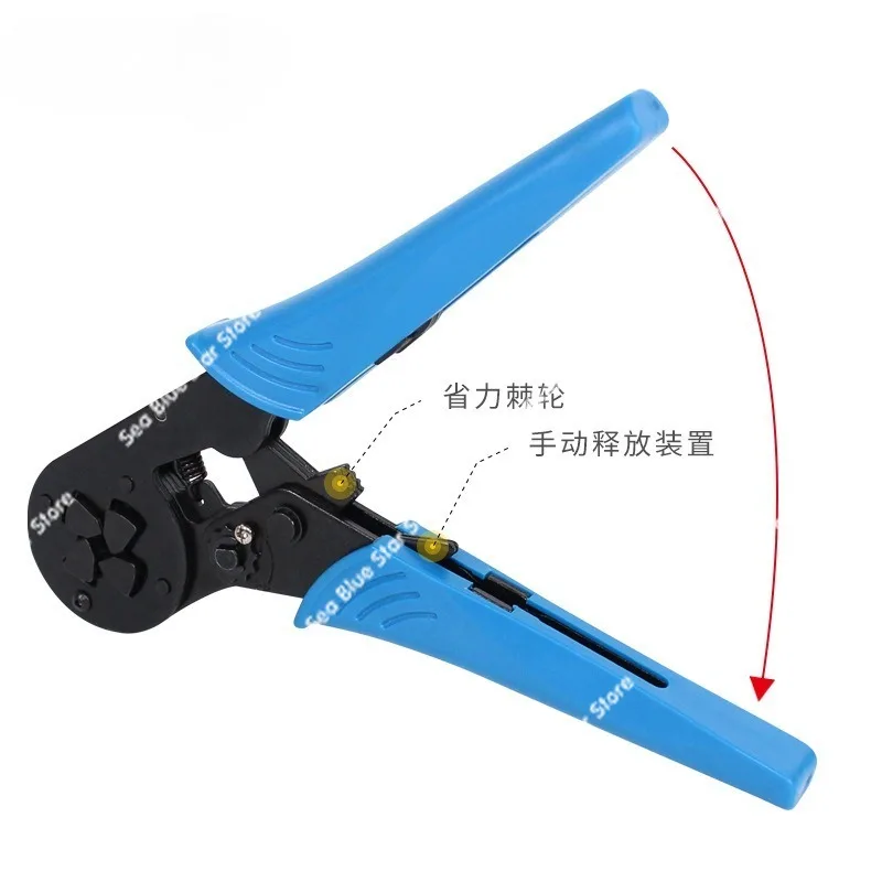 Crimping pliers Self-adjusting VE tubular crimping pliers Needle cold pressing terminal 4-16mm square