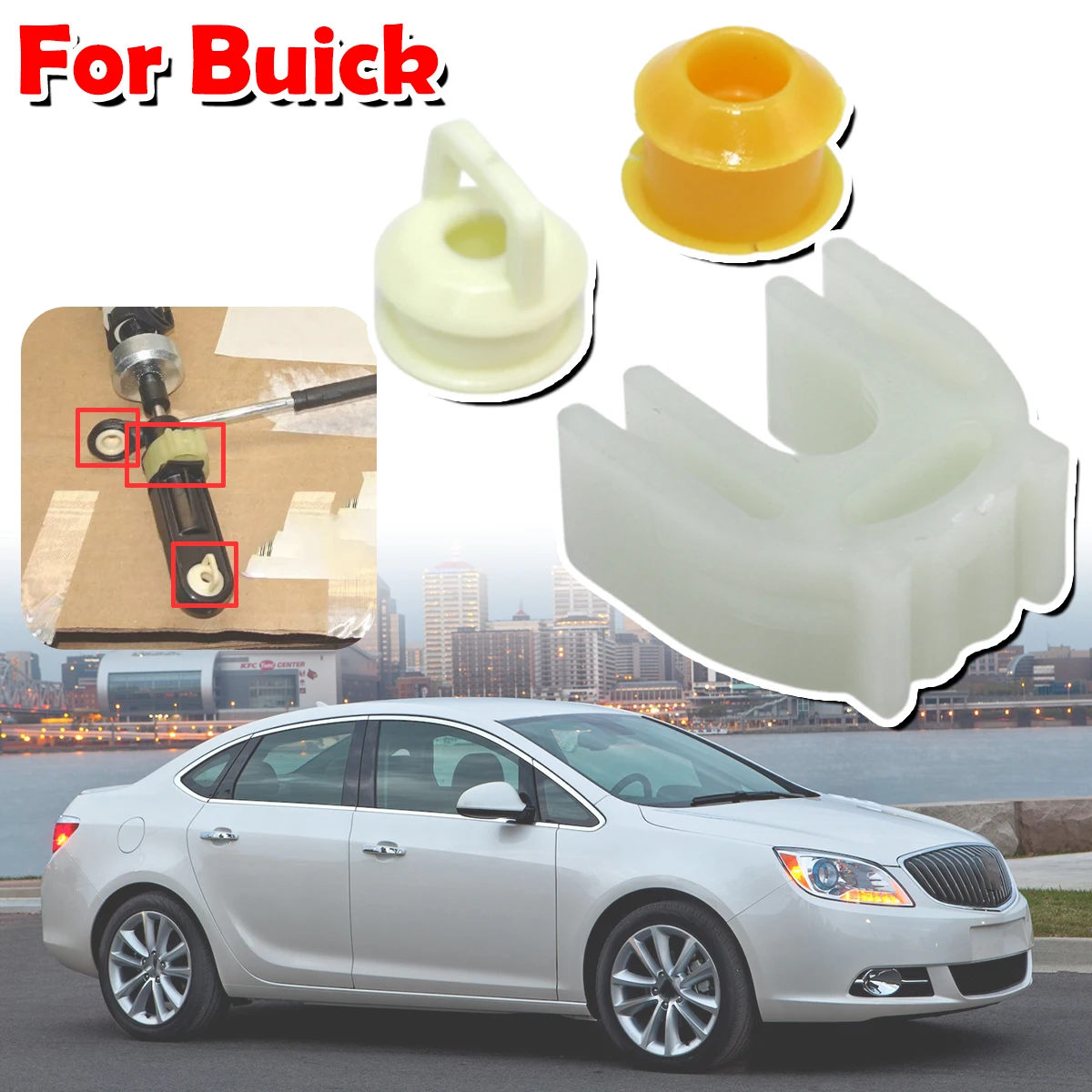 

3Pcs For Buick Enclave Verano Cascada Shift Cable Bushing Lock Clip AT Range Selector Shft Lever Adjuster Gearbox Repair Kit