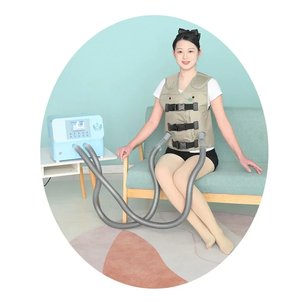 Vest style chest vibration therapy and airway clearance system suitable for all age groups