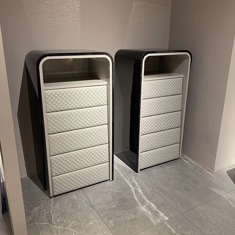 Light luxury five-drawer chest postmodern luxury Hong Kong-style decorative cabinet storage cabinet