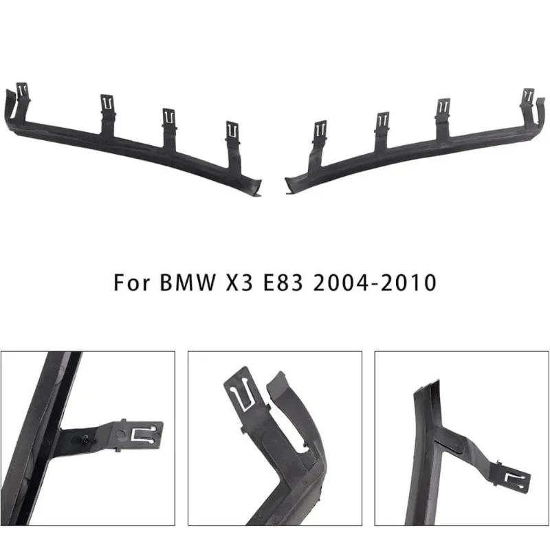 Front left Right Headlight Upper Rubber Seal Bracket Car Headlamp Sealing Strip Waterproof Pad Trim For BMW X3 E83 2004-2010