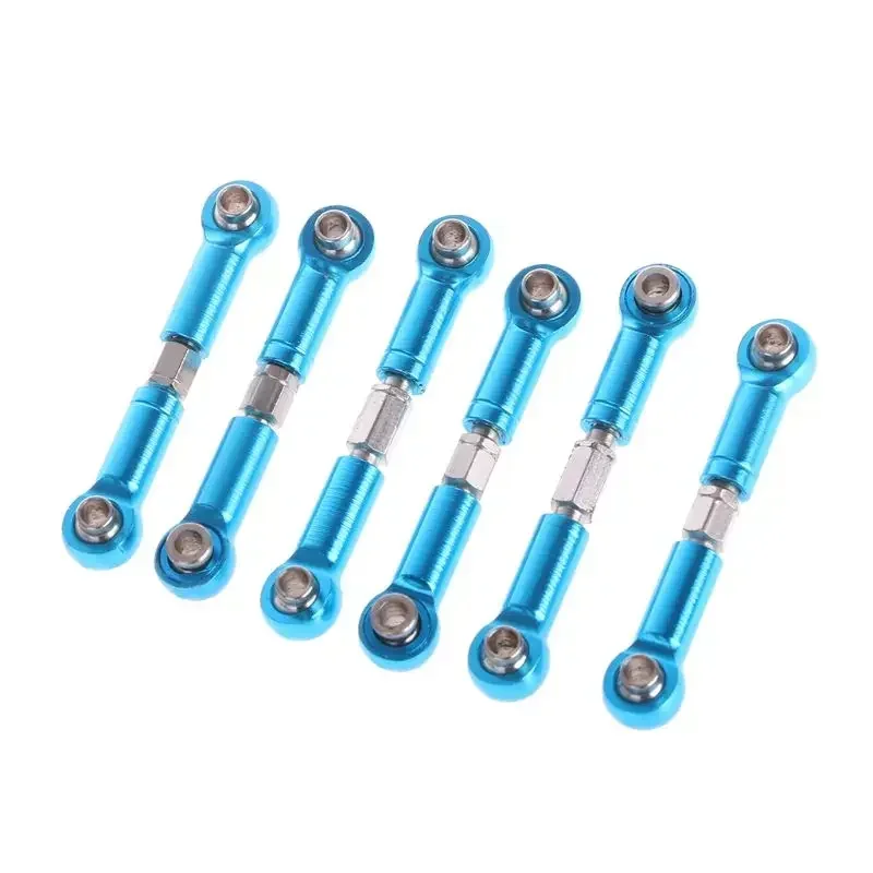 6 Stuks Verstelbaar Voor Wltoys A949 A959 A969 A979 K929 Upgrade Onderdelen Metalen Koppelingen Trekstang Servo Link A959-03