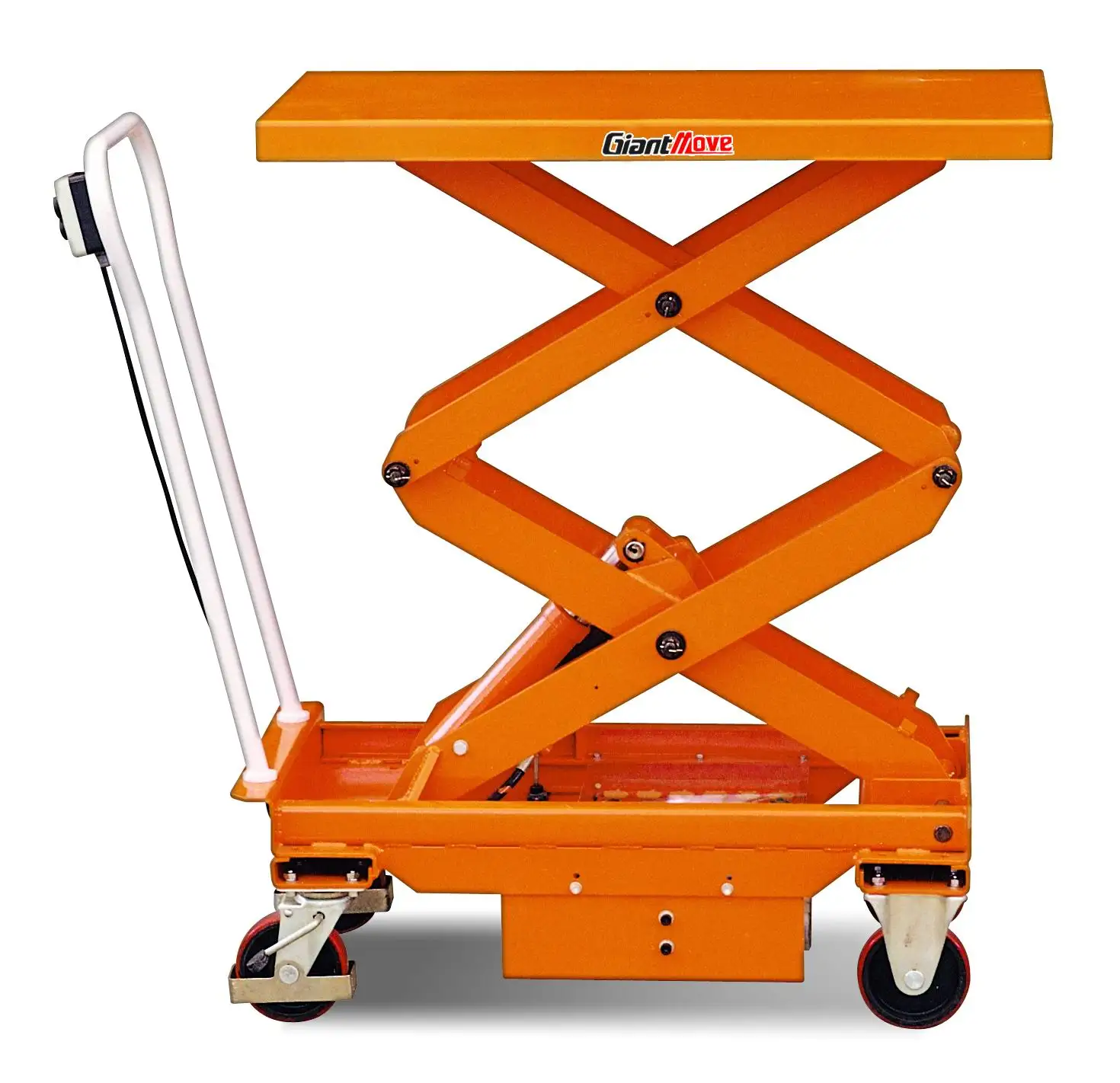 300 KG Electric Lift Table Platform Car Platform Truck Hydraulic Double Scissor Lift Table With Rollers