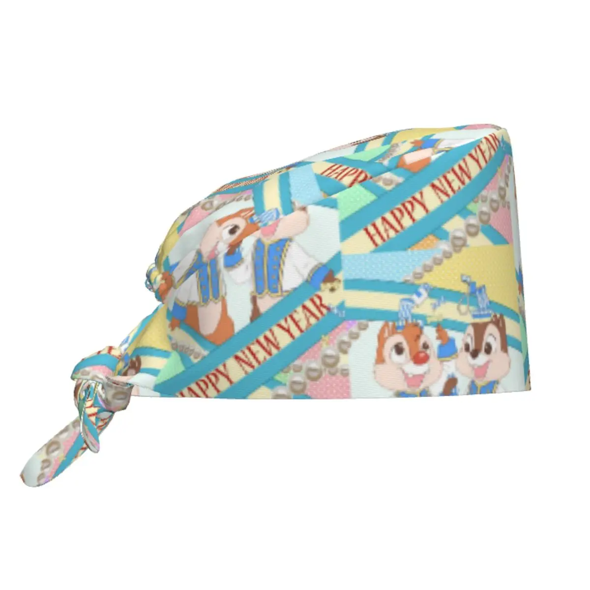 Custom Funny Cartoon Chip And Dale Scrubs Cap Surgical Hats Men Women Operating Room Cap Operator Hats Lab Works Hat