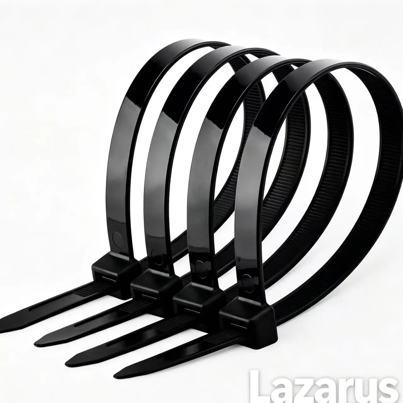 

100Pcs Premium Nylon Cable Ties In One Pack Heavy Duty Self Locking Nylon Cord Ties Fastening Cable Straps For Home Office Outdoor Garden Industrial Wiring Foreign Trade Bulk Packaging