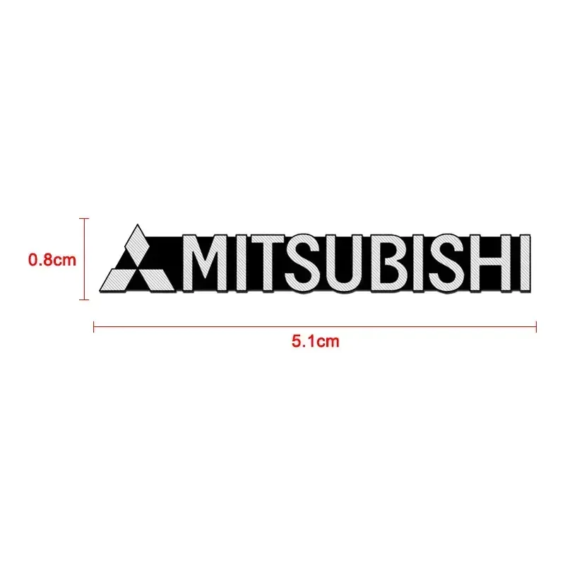 Car audio stereo 3D decorative aluminum badge sticker suitable for Mitsubishi Outlander I200 Pajero Eclipse ASX Lancer Space