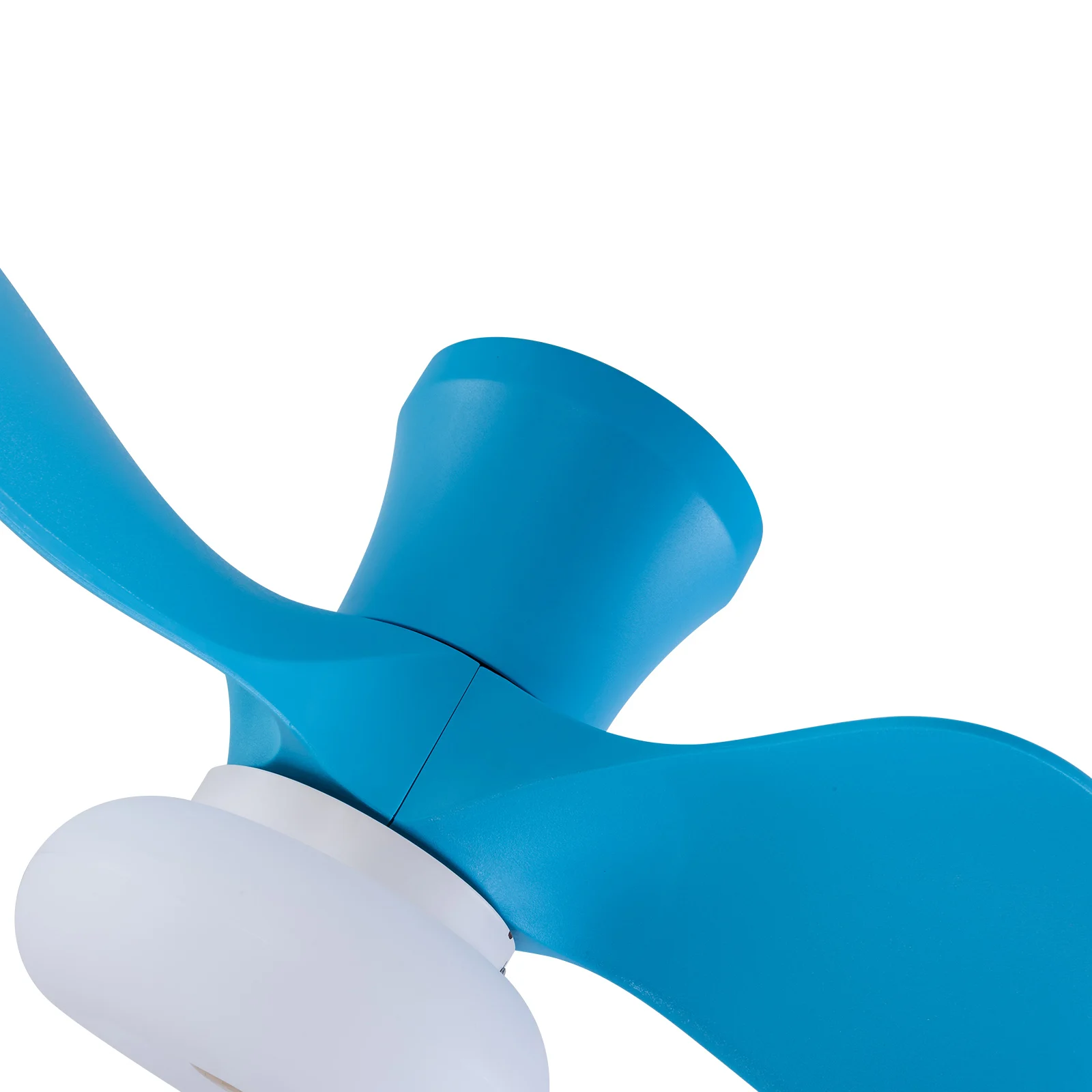 22 pouces 3 couleurs changeantes LED intégrée réversible avec pales ABS ventilateur de plafond Fandelier avec bleu clair