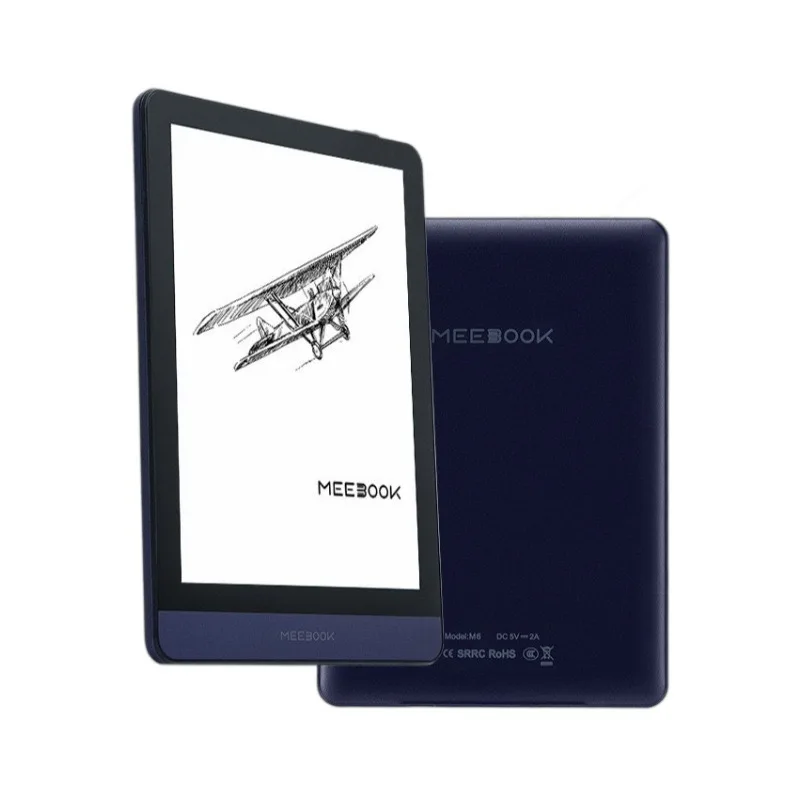 

E-book Meebook S6S Ereader Electronic Book 6 inch 212 PPI Andorid OS with 1+32GB Phycial Page Button Support Headphone