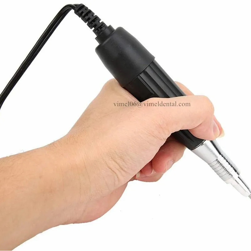 Perceuse à ongles électrique 35000 tr/min, poignée de laboratoire dentaire, micromoteur, pièce à main, manucure et pédicure pour le polissage