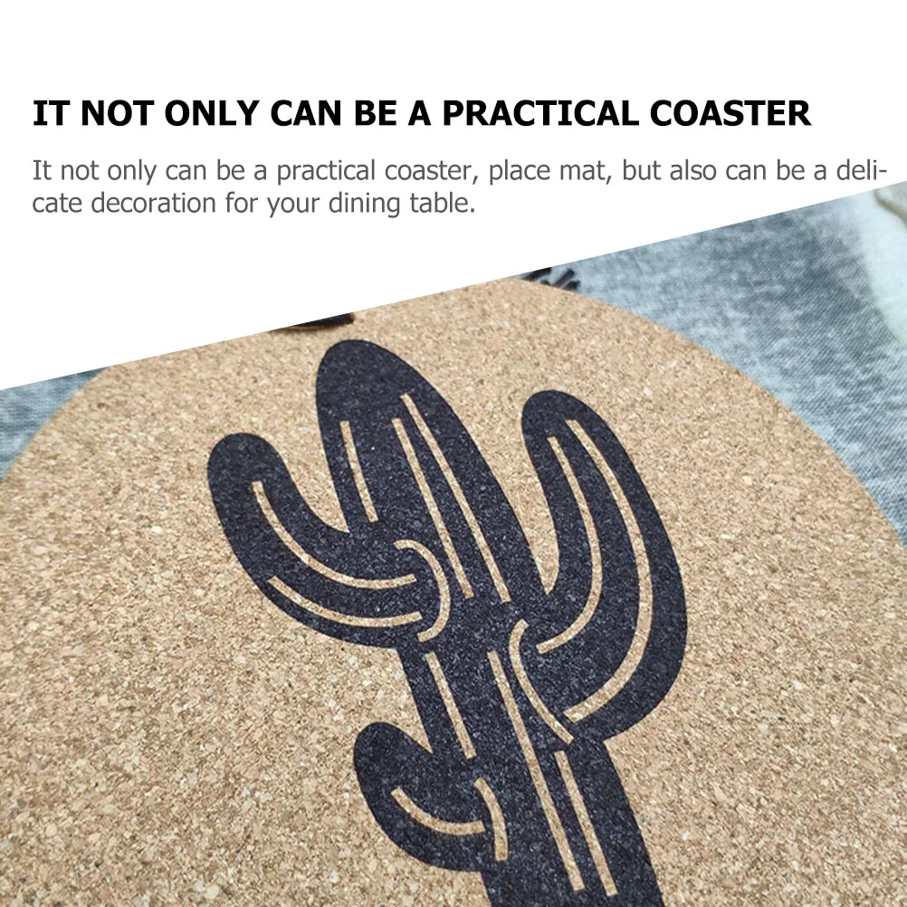 

4pcs Anti scalding Cork Coasters Placemats Pot Holders Round Boards Home Restaurant Tabletop Reusable Wood Cup Mats Hot Plate