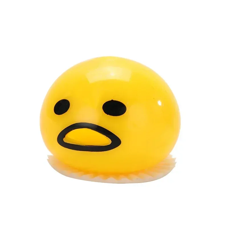 Funny Puking Egg Yolk Stress Ball With Yellow Goop Relieve Stress Toy Squeeze Tricky AntiStress Disgusting Egg Toy Kids Gift